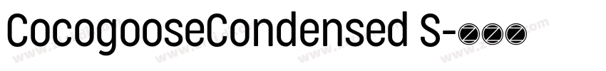 CocogooseCondensed S字体转换
